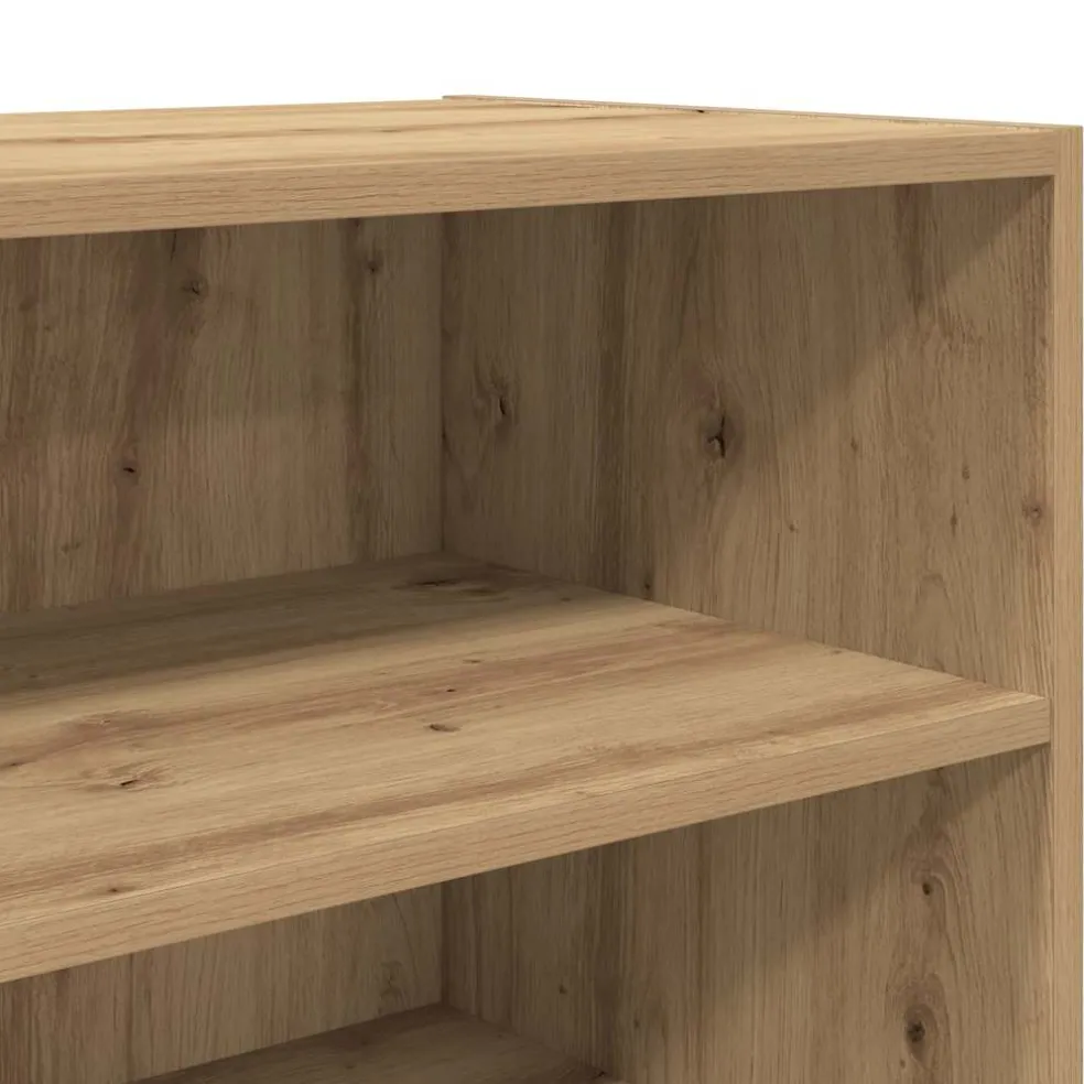 vidaXL Dressoir 103,5x35x70 cm bewerkt hout artisanaal eikenkleurig