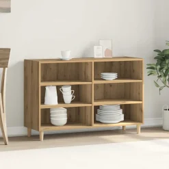vidaXL Dressoir 103,5x35x70 cm bewerkt hout artisanaal eikenkleurig