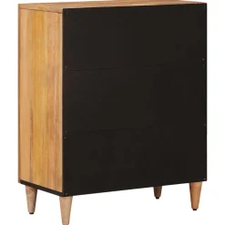 vidaXL Dressoir 60 x 33 x 75 cm Massief Mango Hout Naturel