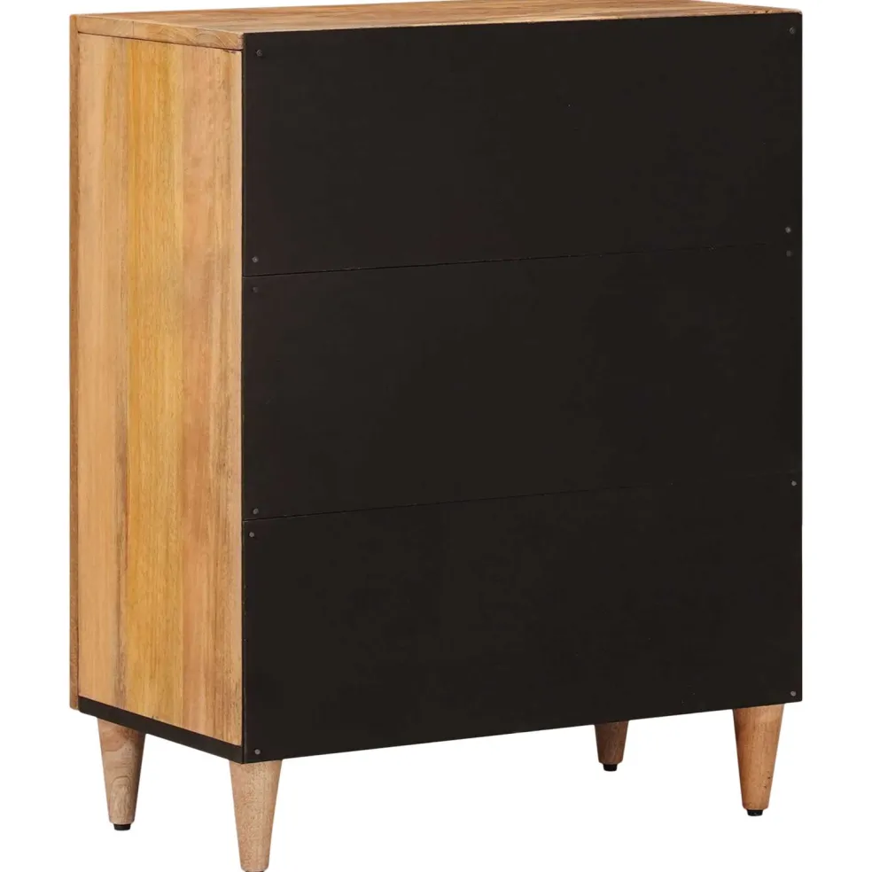 vidaXL Dressoir 60 x 33 x 75 cm Massief Mango Hout Naturel