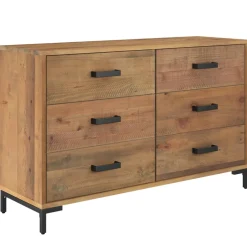 vidaXL Dressoir 110x35x70 cm massief grenenhout bruin