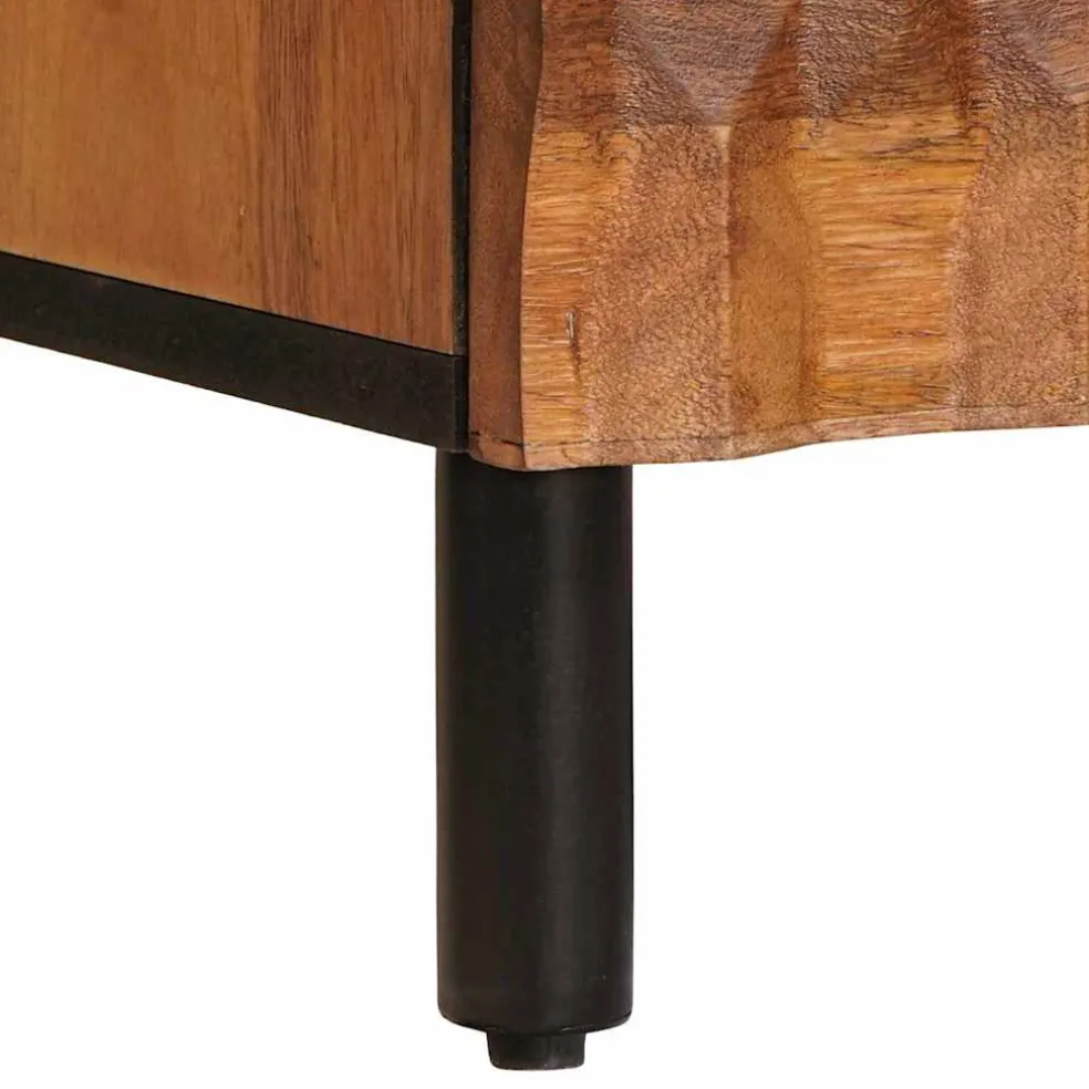 vidaXL Dressoir 60 x 33 x 75 cm Massief Mango Hout