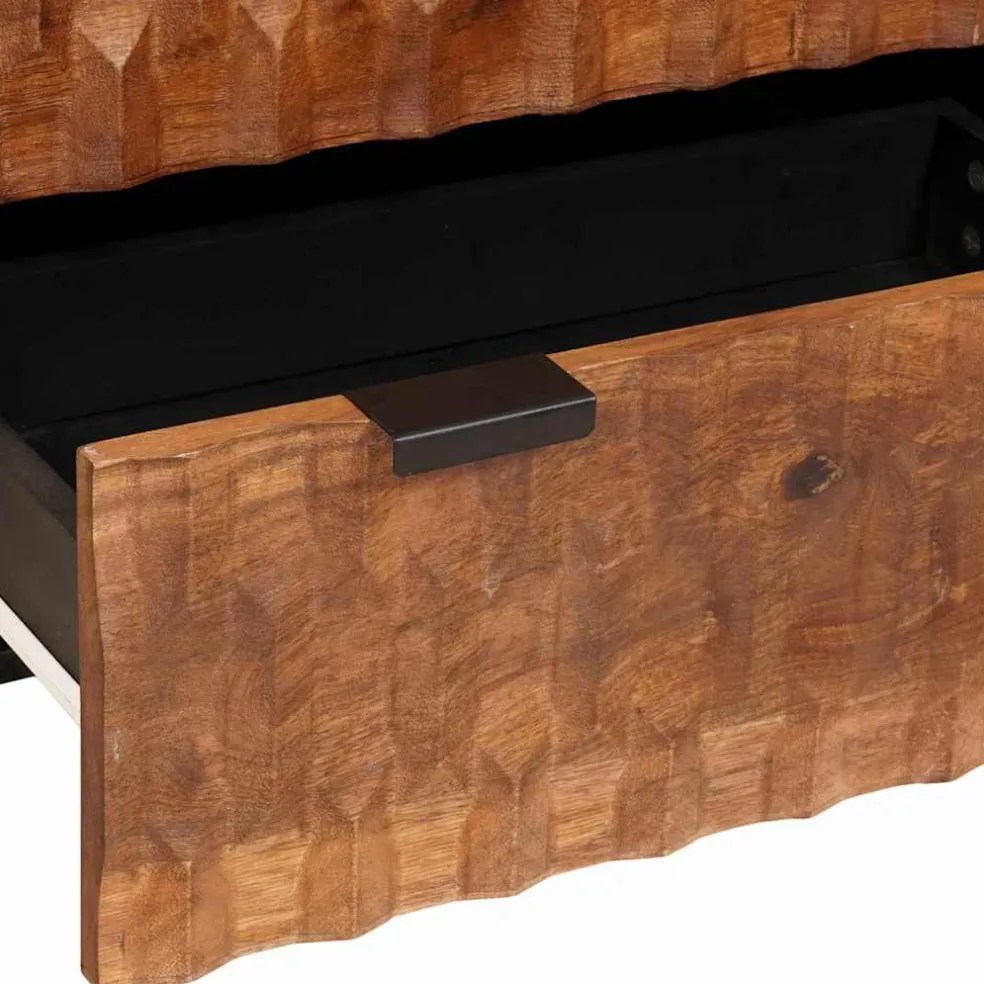vidaXL Dressoir 60 x 33 x 75 cm Massief Mango Hout