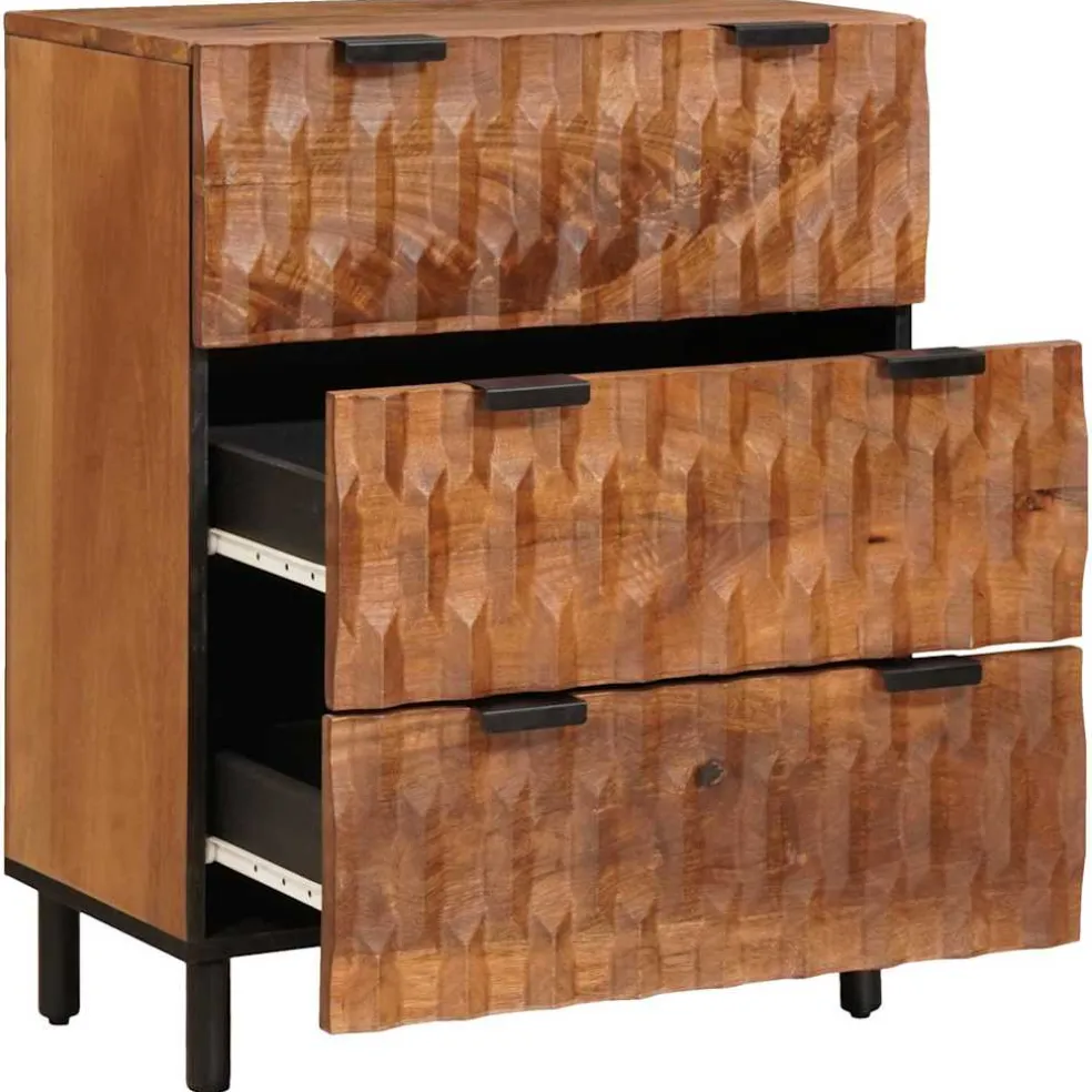 vidaXL Dressoir 60 x 33 x 75 cm Massief Mango Hout