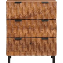 vidaXL Dressoir 60 x 33 x 75 cm Massief Mango Hout