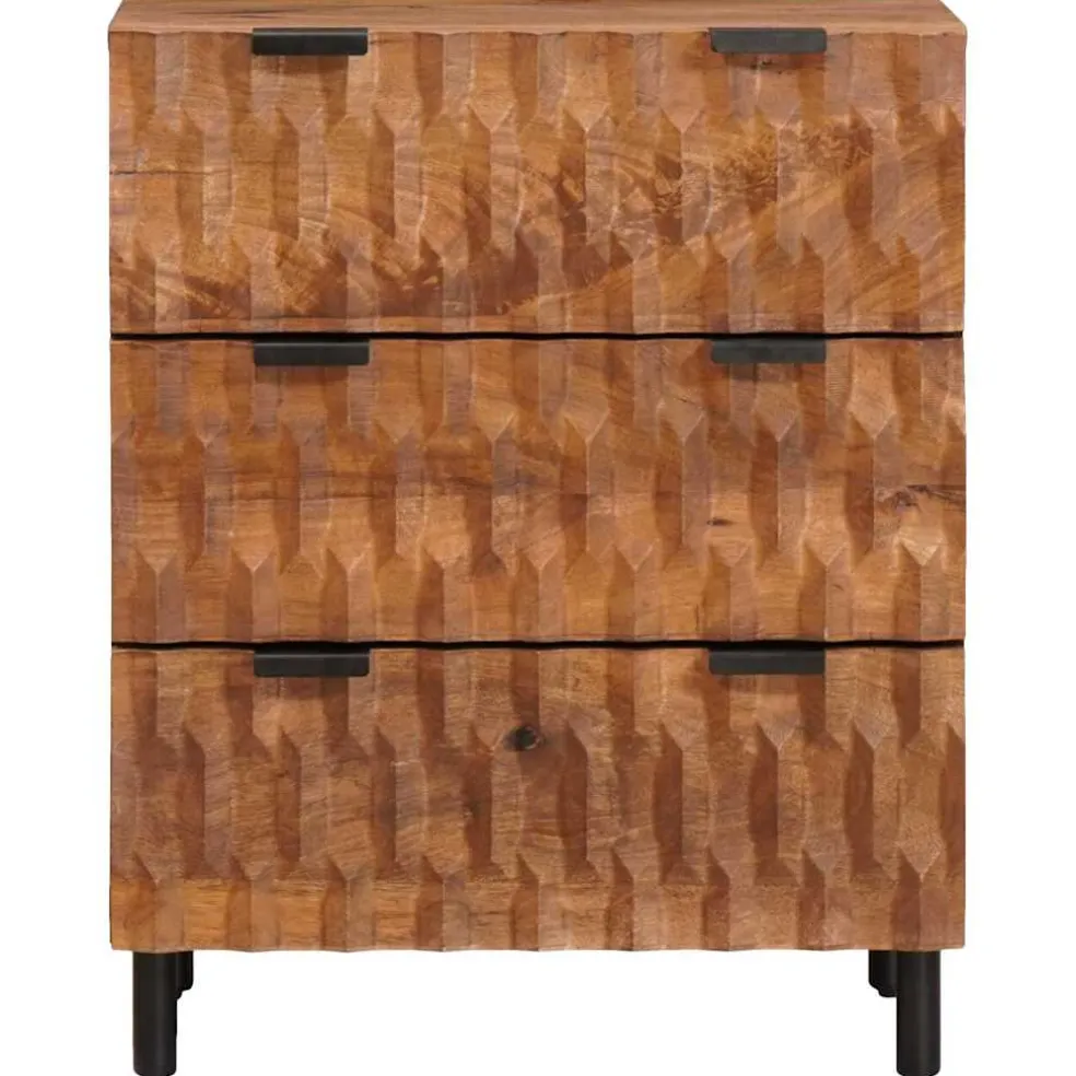 vidaXL Dressoir 60 x 33 x 75 cm Massief Mango Hout