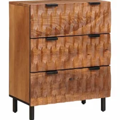 vidaXL Dressoir 60 x 33 x 75 cm Massief Mango Hout