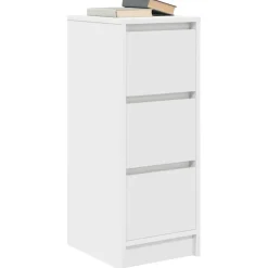 vidaXL Dressoir 29,5x34x76 cm spaanplaat wit