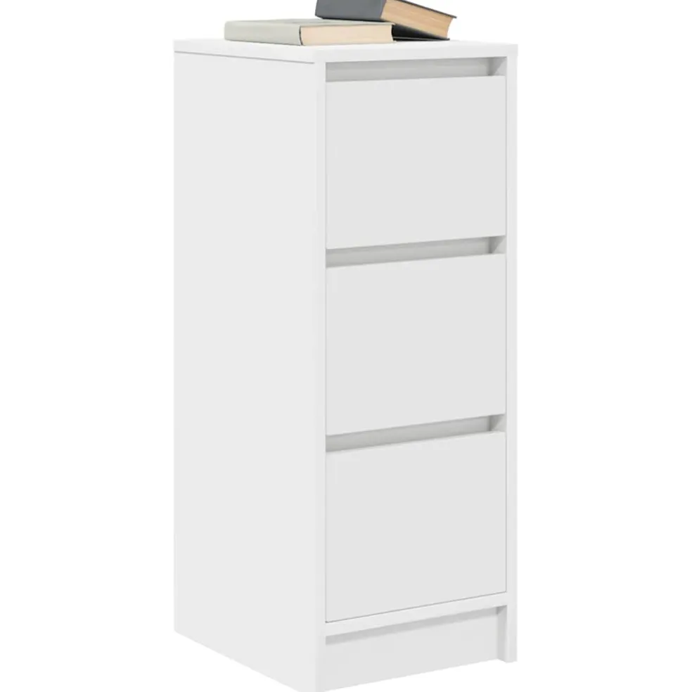 vidaXL Dressoir 29,5x34x76 cm spaanplaat wit