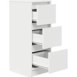 vidaXL Dressoir 29,5x34x76 cm spaanplaat wit
