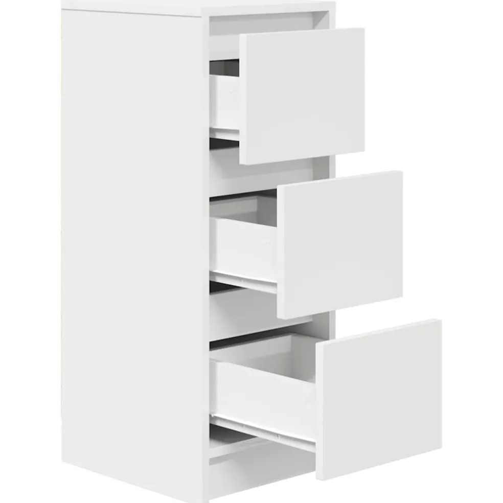 vidaXL Dressoir 29,5x34x76 cm spaanplaat wit