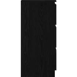vidaXL Dressoir 37,5x35x76 cm spaanplaat zwart eikenkleurig