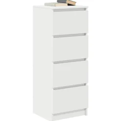 vidaXL Dressoir 37,5x35x99 cm spaanplaat wit