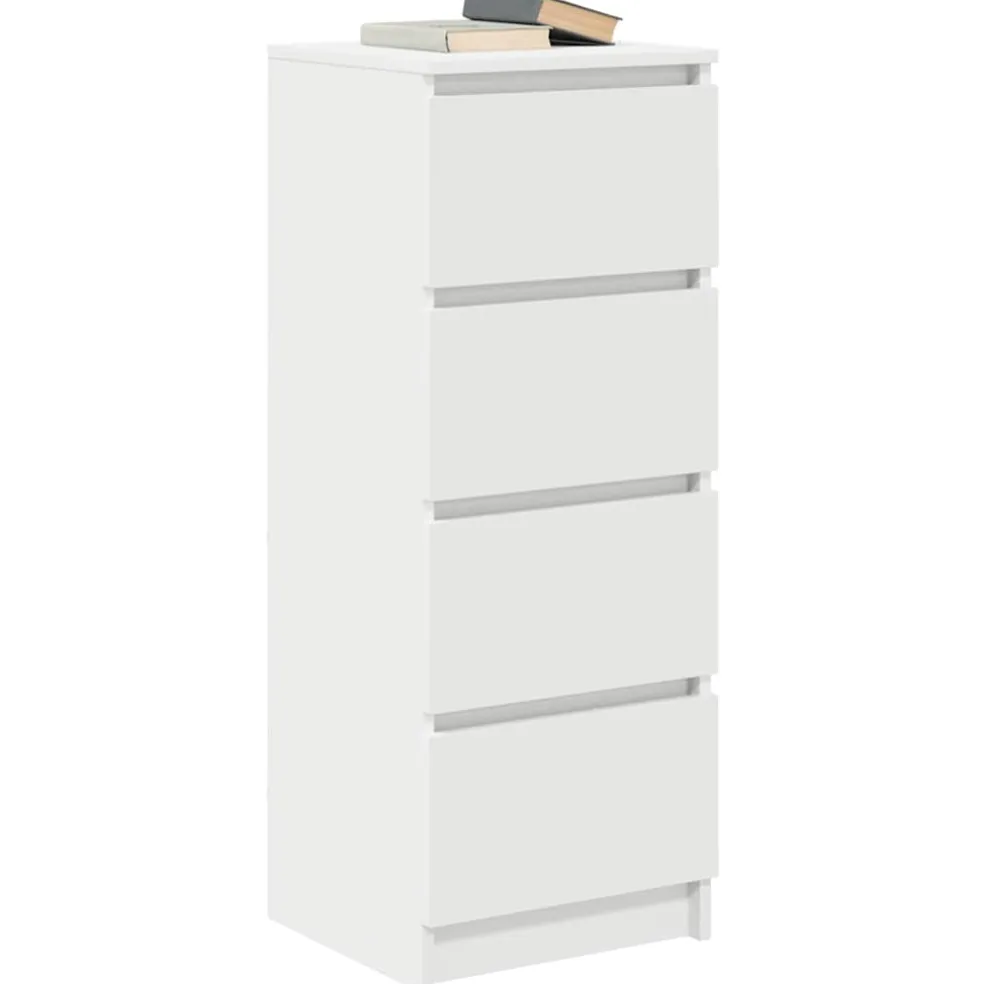 vidaXL Dressoir 37,5x35x99 cm spaanplaat wit