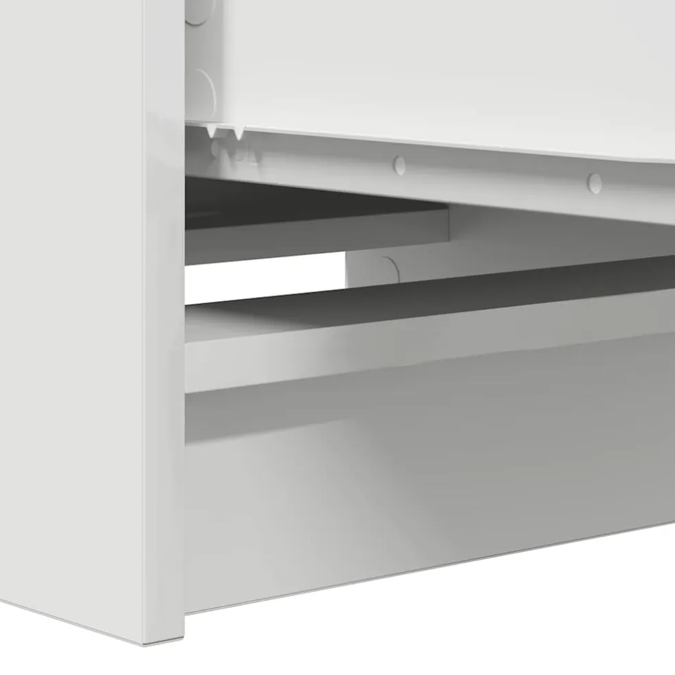 vidaXL Dressoir 37,5x35x99 cm spaanplaat wit