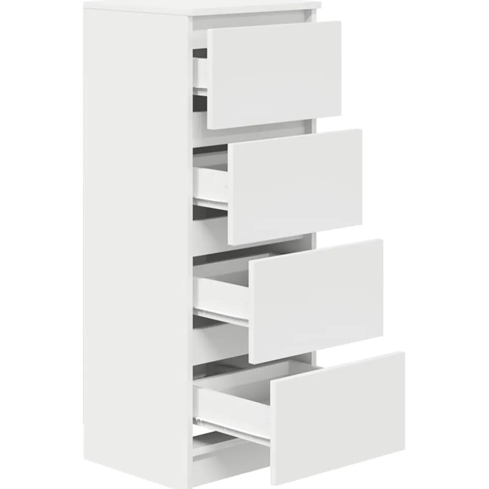 vidaXL Dressoir 37,5x35x99 cm spaanplaat wit