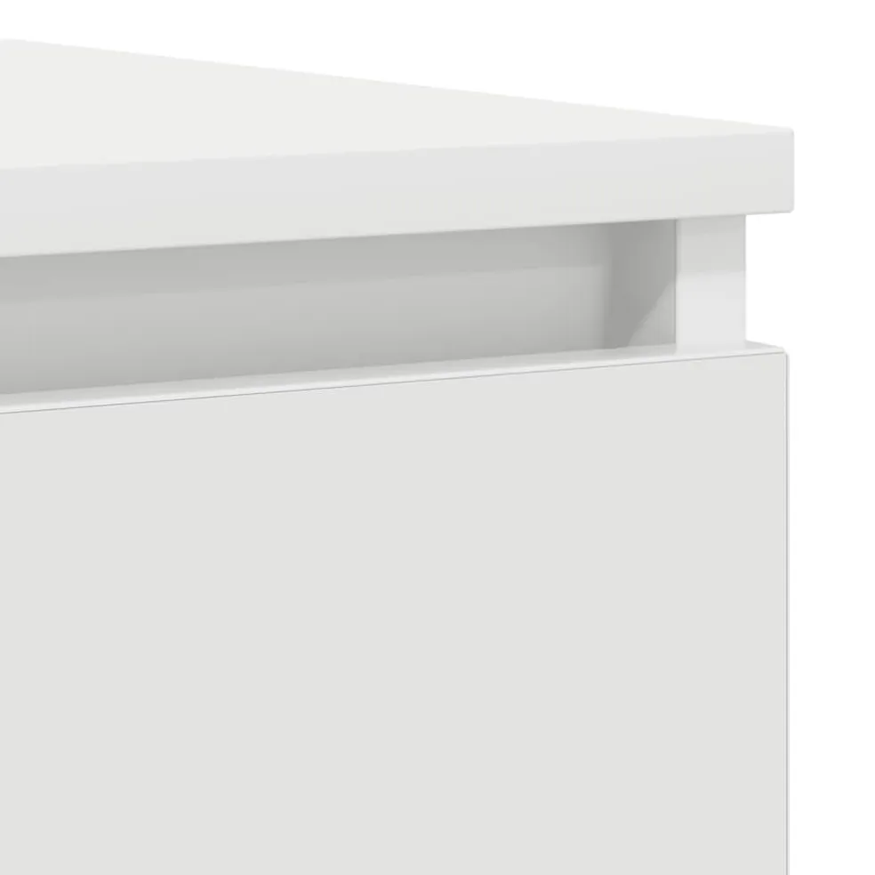 vidaXL Dressoir 37,5x35x99 cm spaanplaat wit