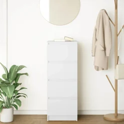 vidaXL Dressoir 37,5x35x99 cm spaanplaat wit