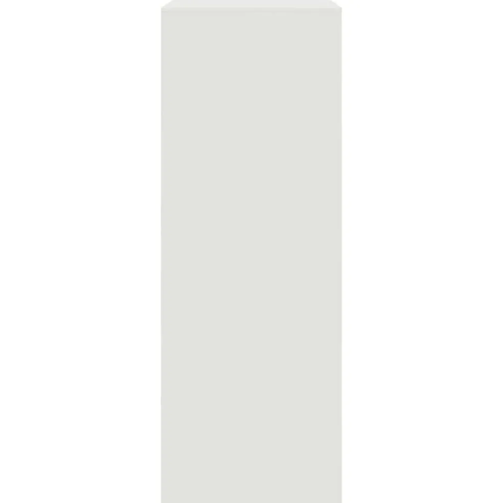 vidaXL Dressoir 67x39x107 cm staal wit