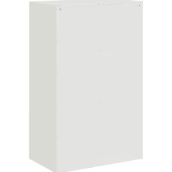 vidaXL Dressoir 67x39x107 cm staal wit