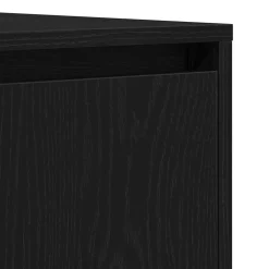 vidaXL Dressoir Zwart Eiken 120 x 41 x 75 cm Bewerkt hout