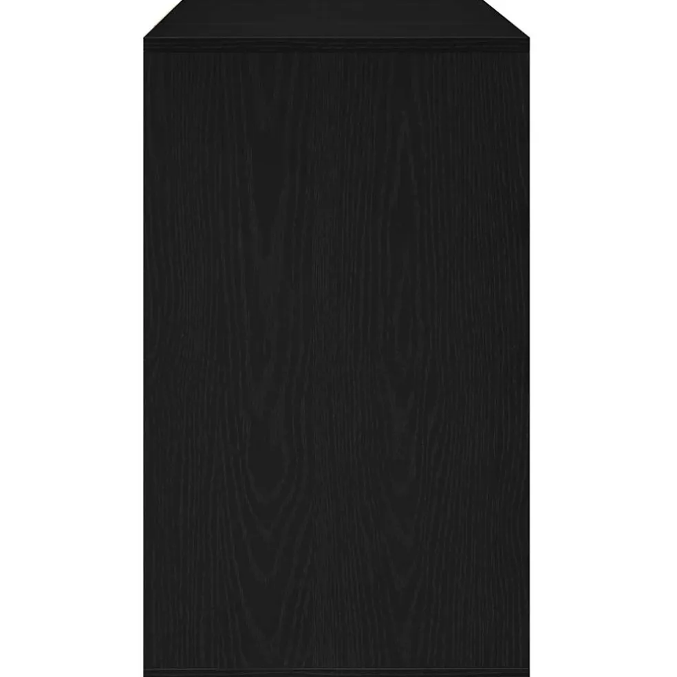 vidaXL Dressoir Zwart Eiken 120 x 41 x 75 cm Bewerkt hout