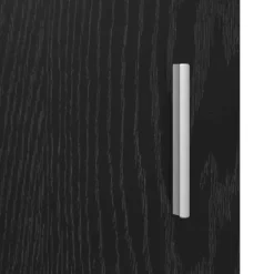 vidaXL Dressoir Zwart Eiken 59 x 39 x 80 cm Bewerkt hout
