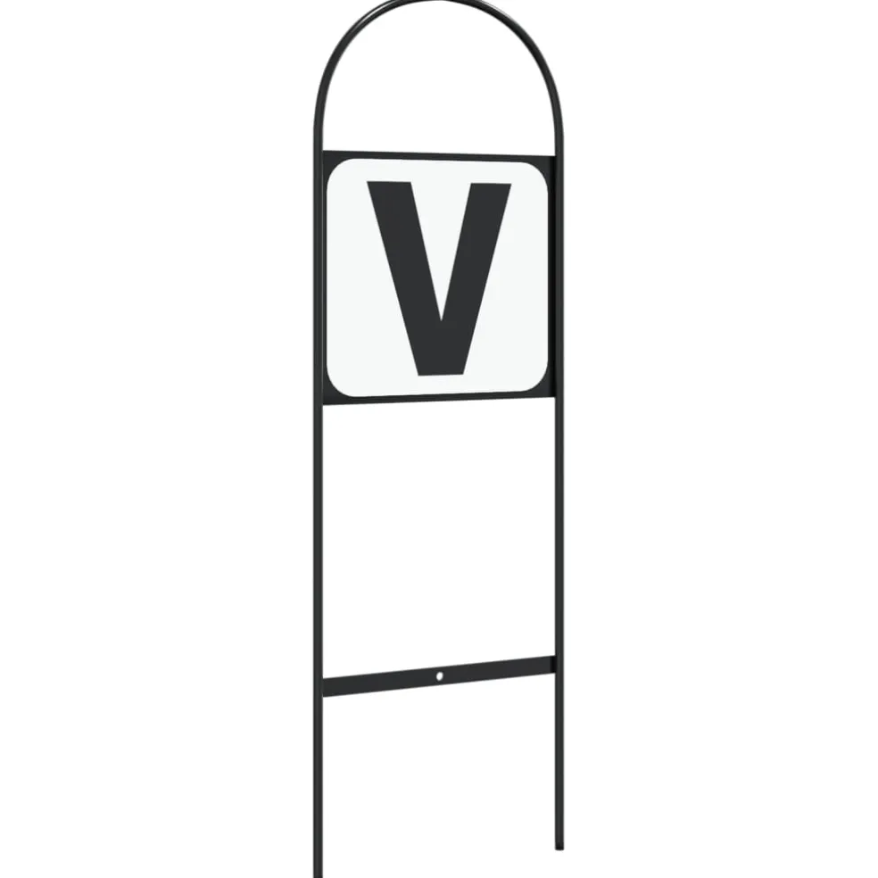 vidaXL Dressuurletters 4 st staal