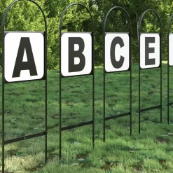 vidaXL Dressuurletters 12 st staal