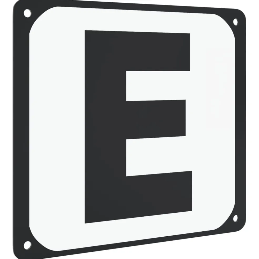 vidaXL Dressuurletters 12 st staal