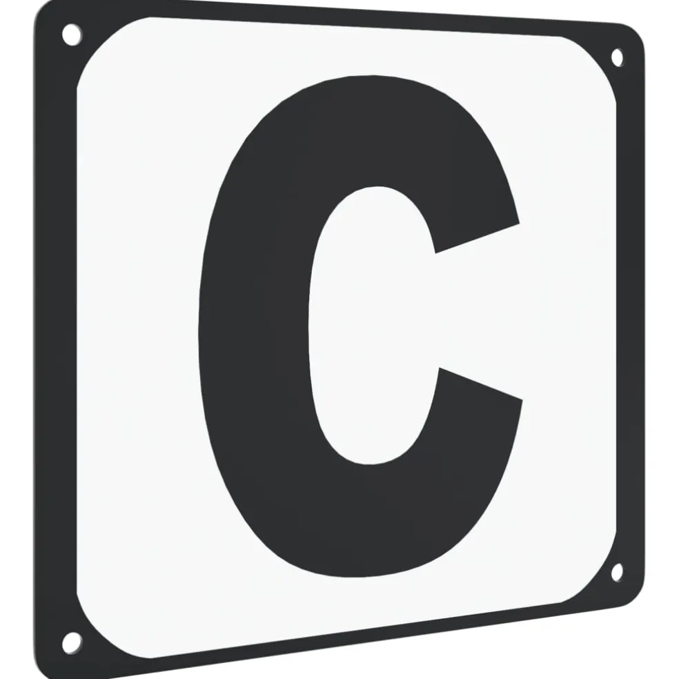 vidaXL Dressuurletters 12 st staal