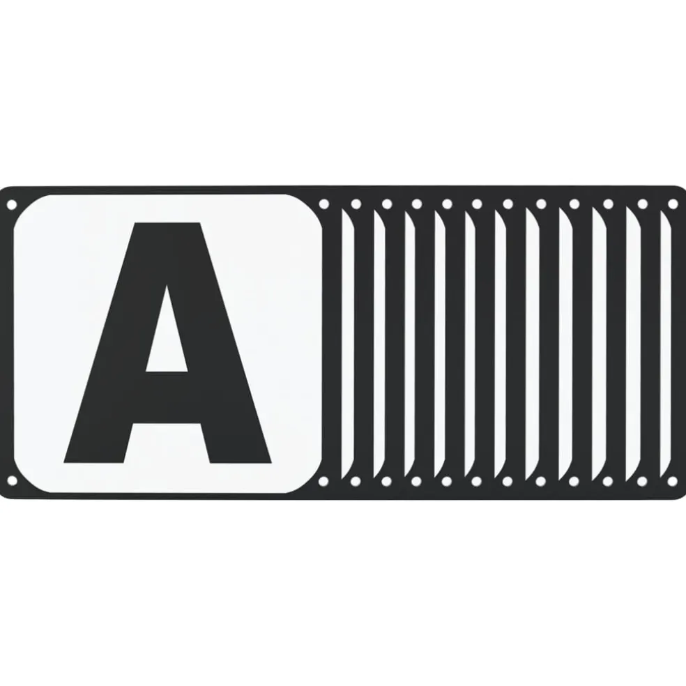 vidaXL Dressuurletters 12 st staal