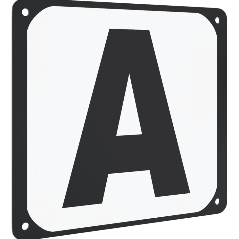 vidaXL Dressuurletters 12 st staal