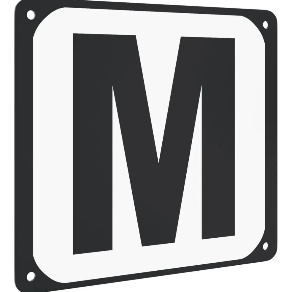 vidaXL Dressuurletters 12 st staal