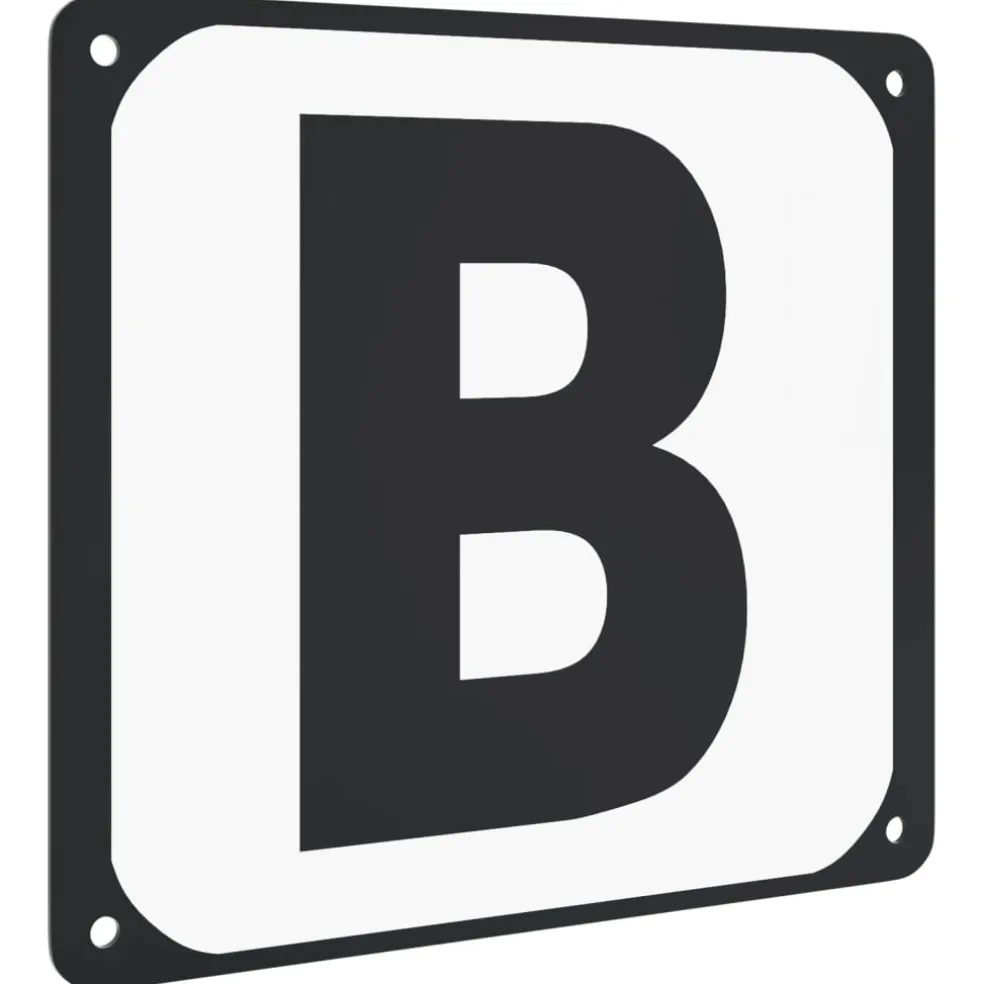 vidaXL Dressuurletters 12 st staal