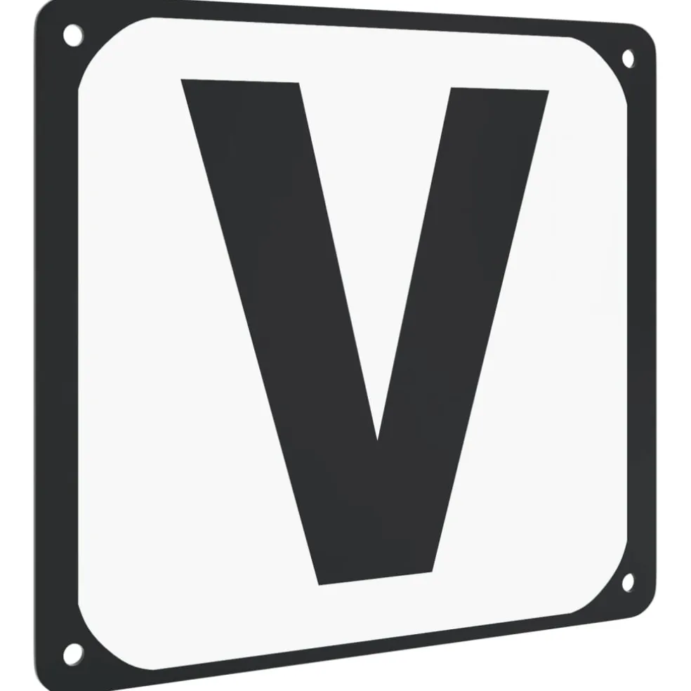 vidaXL Dressuurletters 12 st staal