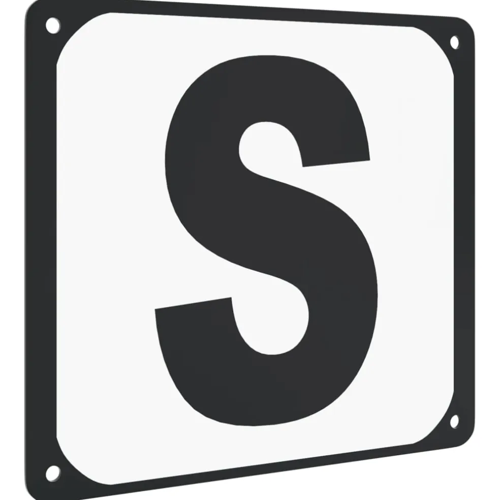 vidaXL Dressuurletters 12 st staal