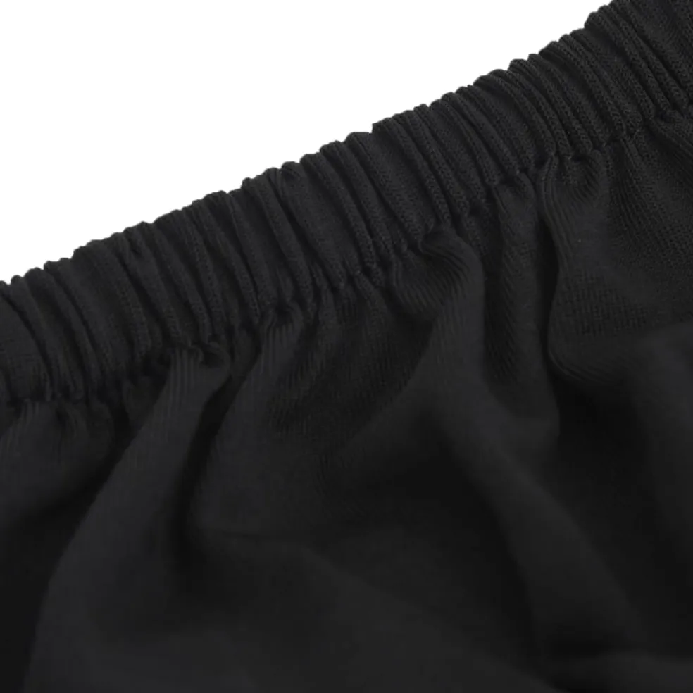 vidaXL Driezitsbankhoes stretch polyester jersey zwart