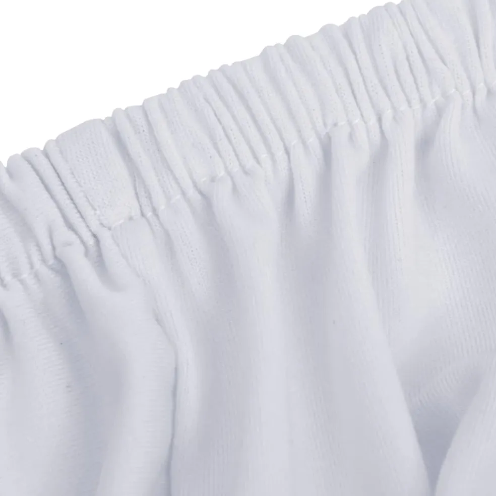 vidaXL Driezitsbankhoes stretch polyester jersey wit