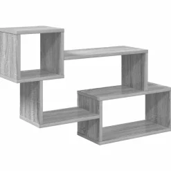 vidaXL Drijvende plank Muurmontage Grijs Sonoma 87 x 20 x 55 cm