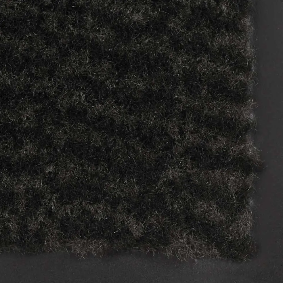 vidaXL Droogloopmat rechthoekig getuft 40x60 cm zwart