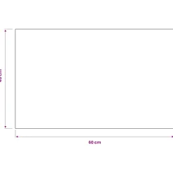vidaXL Droogloopmat rechthoekig getuft 40x60 cm zwart
