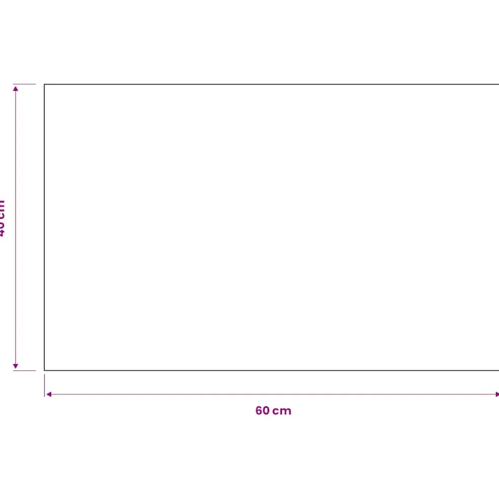 vidaXL Droogloopmat rechthoekig getuft 40x60 cm zwart