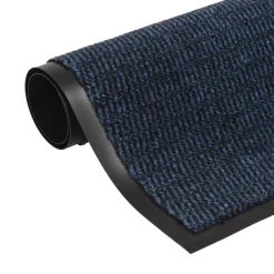 vidaXL Droogloopmat rechthoekig getuft 40x60 cm blauw