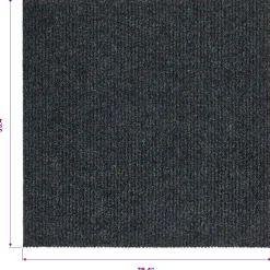 vidaXL Droogloopmat 100x100 cm antracietkleurig