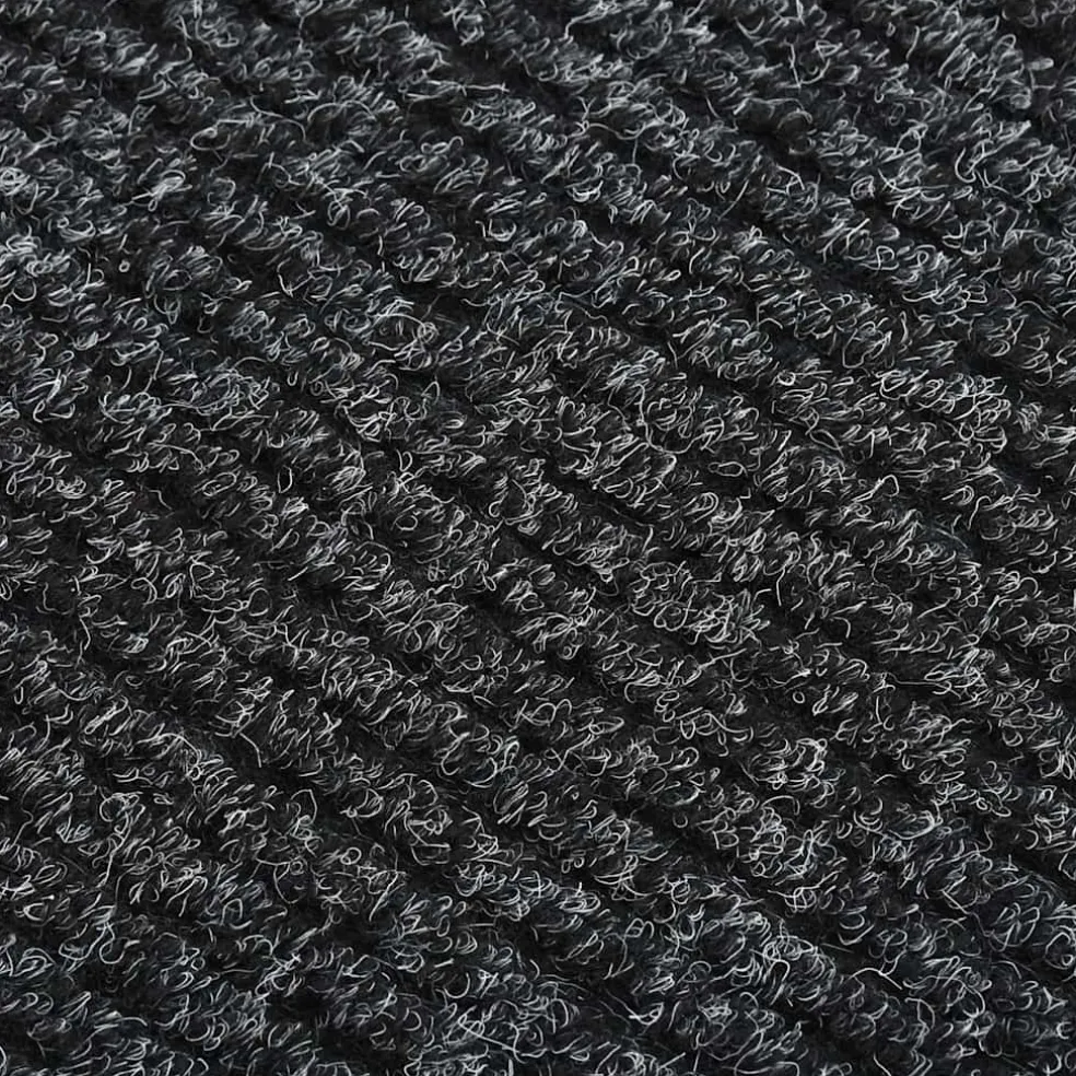 vidaXL Droogloopmat 100x100 cm antracietkleurig