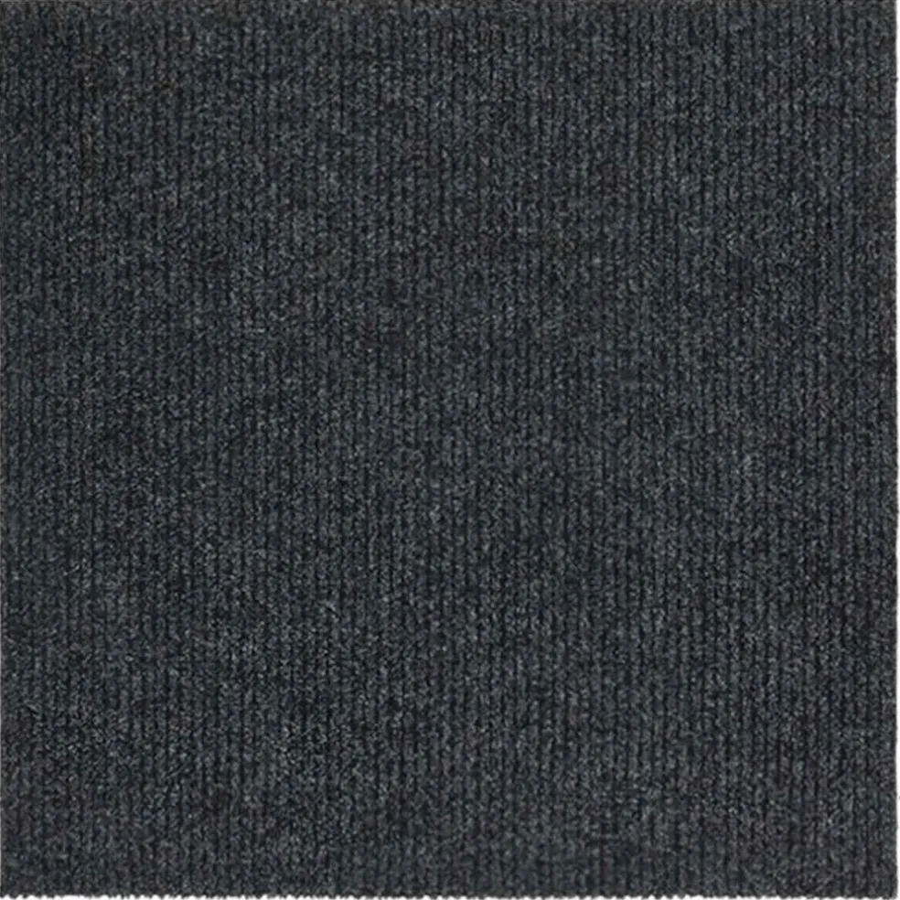 vidaXL Droogloopmat 100x100 cm antracietkleurig
