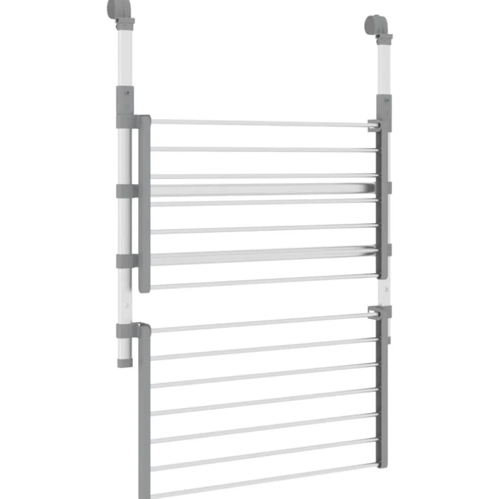 vidaXL Droogrek voor balkon 54x25x42 cm aluminium