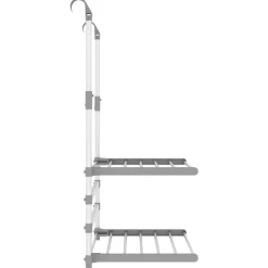 vidaXL Droogrek voor balkon 54x25x42 cm aluminium