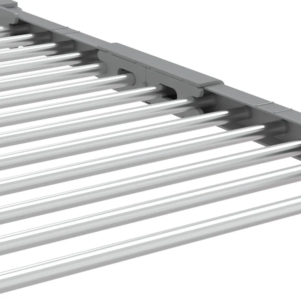 vidaXL Droogrek 83x(50-55)x(40-85) cm aluminium